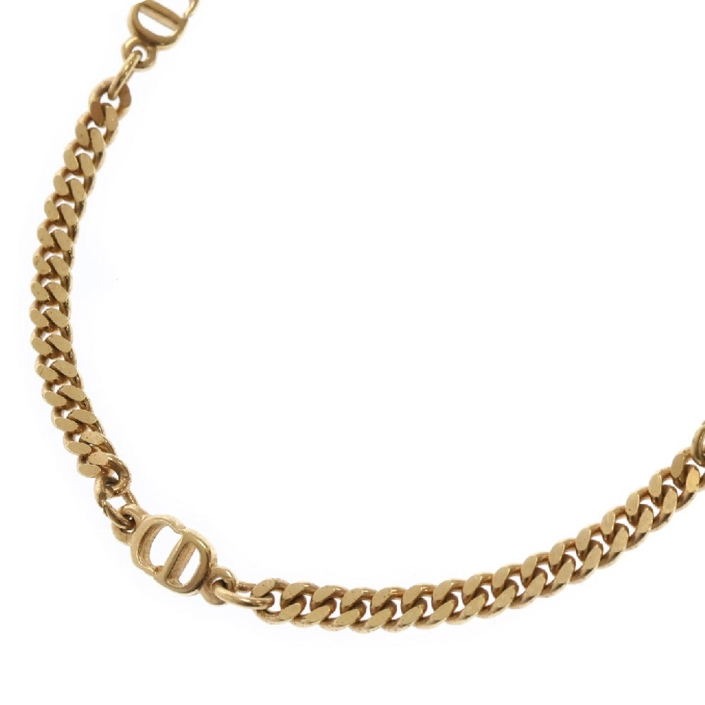 Christian Dior(クリスチャンディオール) ロゴ チェーン ネックレス GP ゴールド アクセサリー