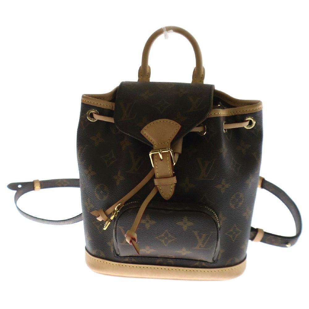 LOUIS VUITTON(ルイヴィトン) モノグラム モンスリミニ レザー バックパック リュック ブラウン レディース M11199