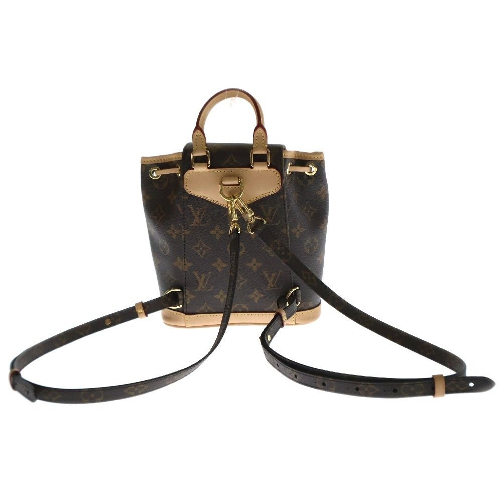 LOUIS VUITTON(ルイヴィトン) モノグラム モンスリミニ レザー バックパック リュック ブラウン レディース M11199