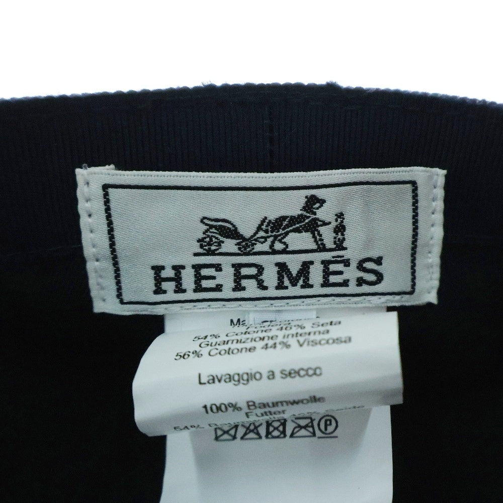 HERMES(エルメス) キャスケット ジョアン キャップ デニム 帽子 シルバー金具