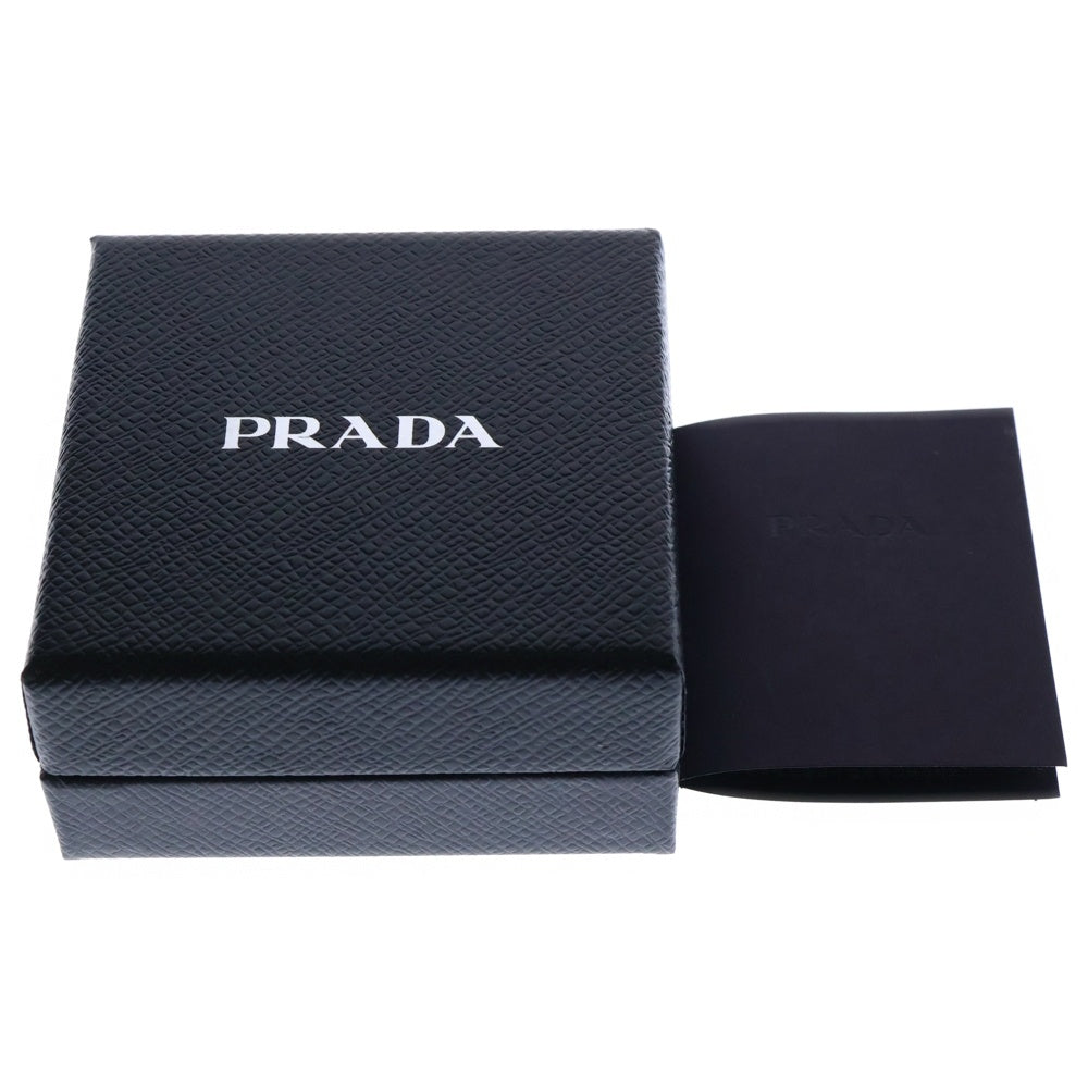 PRADA(プラダ) トライアングルロゴ ブローチ イエロー サフィアーノ バッジ 三角プレート
