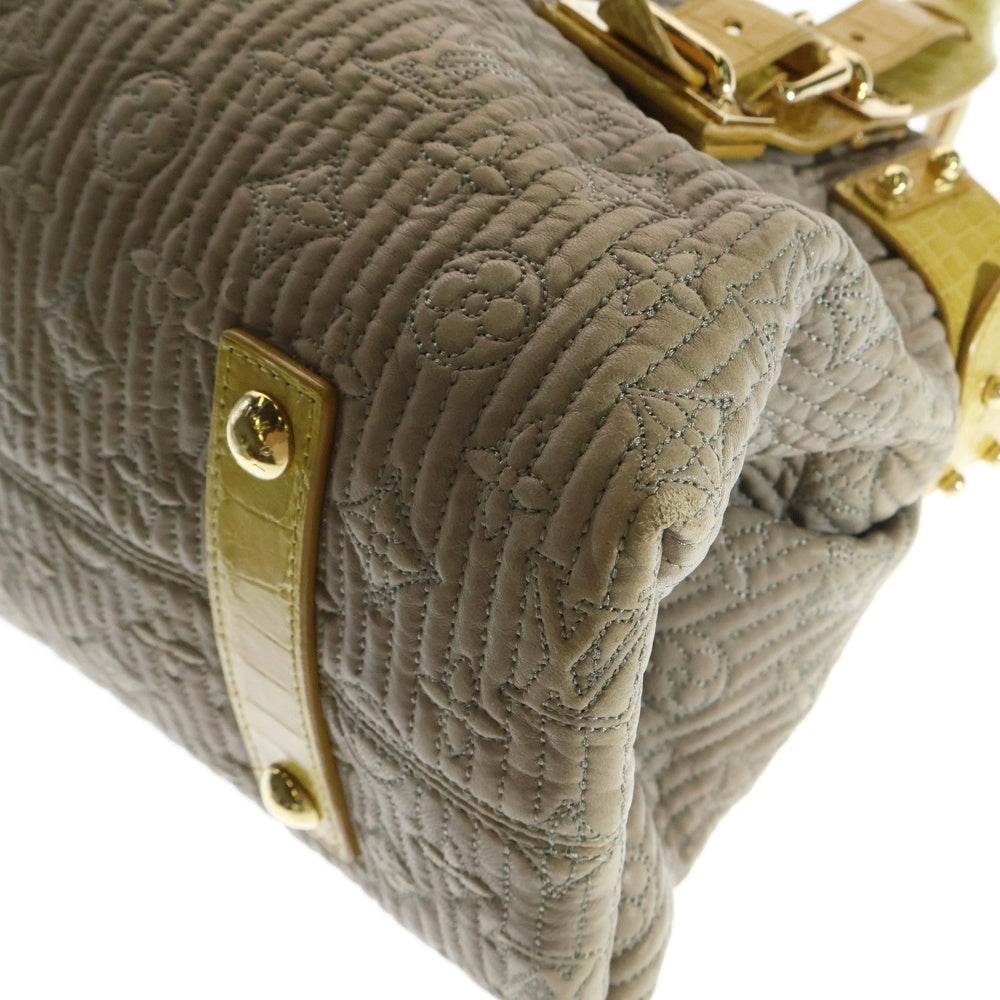 LOUIS VUITTON(ルイヴィトン) モノグラム モタード レザーハンドバッグ ブラウン×イエロー レディース