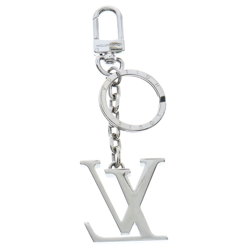 LOUIS VUITTON(ルイヴィトン) ポルトクレLVイニシャル キーホルダー バッグチャーム キーリング ステンレススティール シルバー M01192