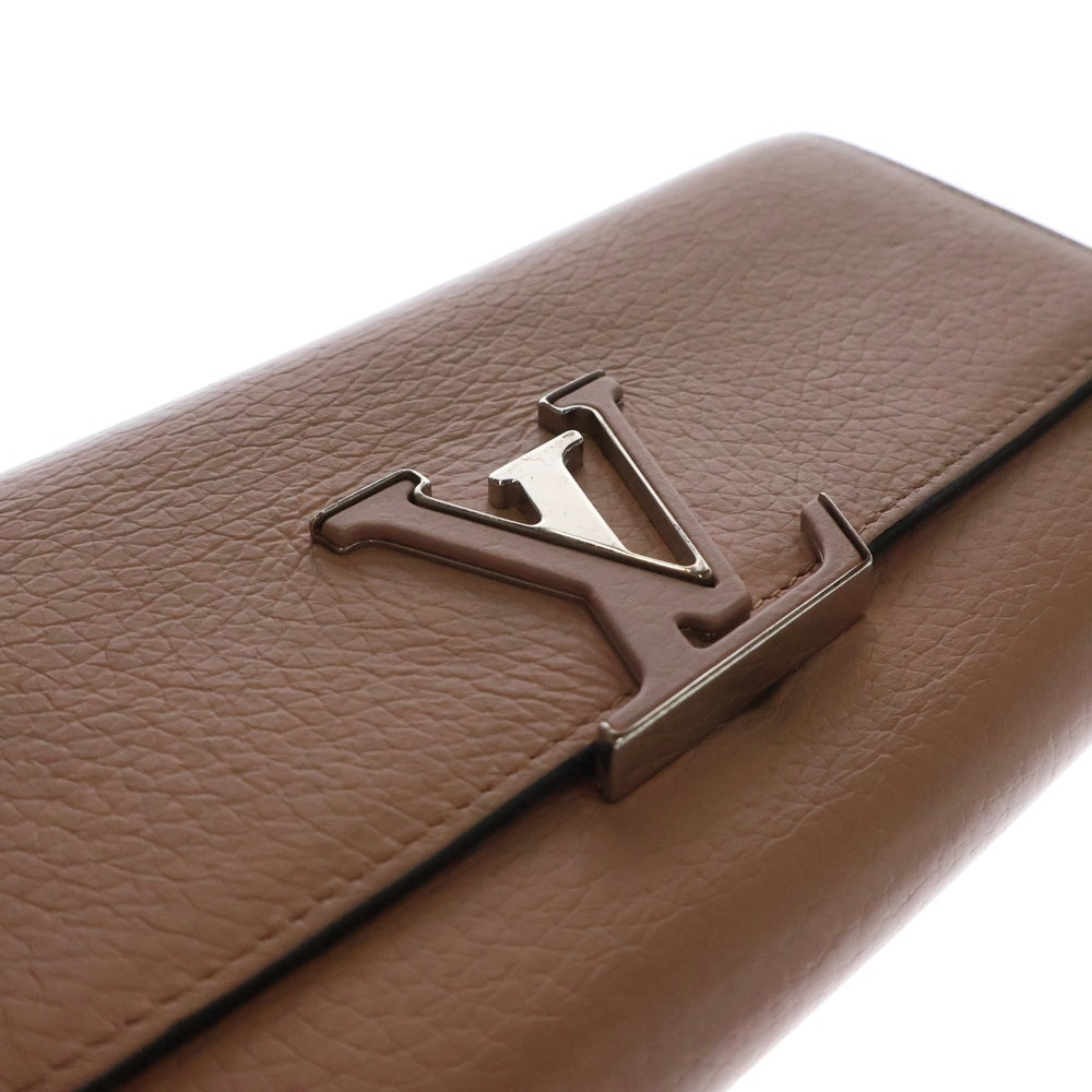 LOUIS VUITTON(ルイヴィトン) ポルトフォイユ・カプシーヌ マグノリア ロングウォレット 長財布 ベージュ シルバー金具 M61250