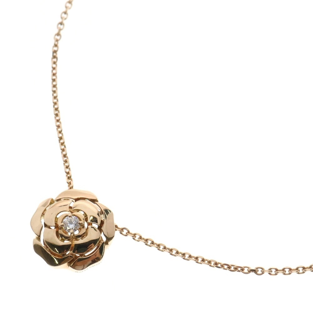 CHANEL(シャネル) カメリア 1P ダイヤモンド ネックレス K18PG ピンクゴールド ジュエリー レディース