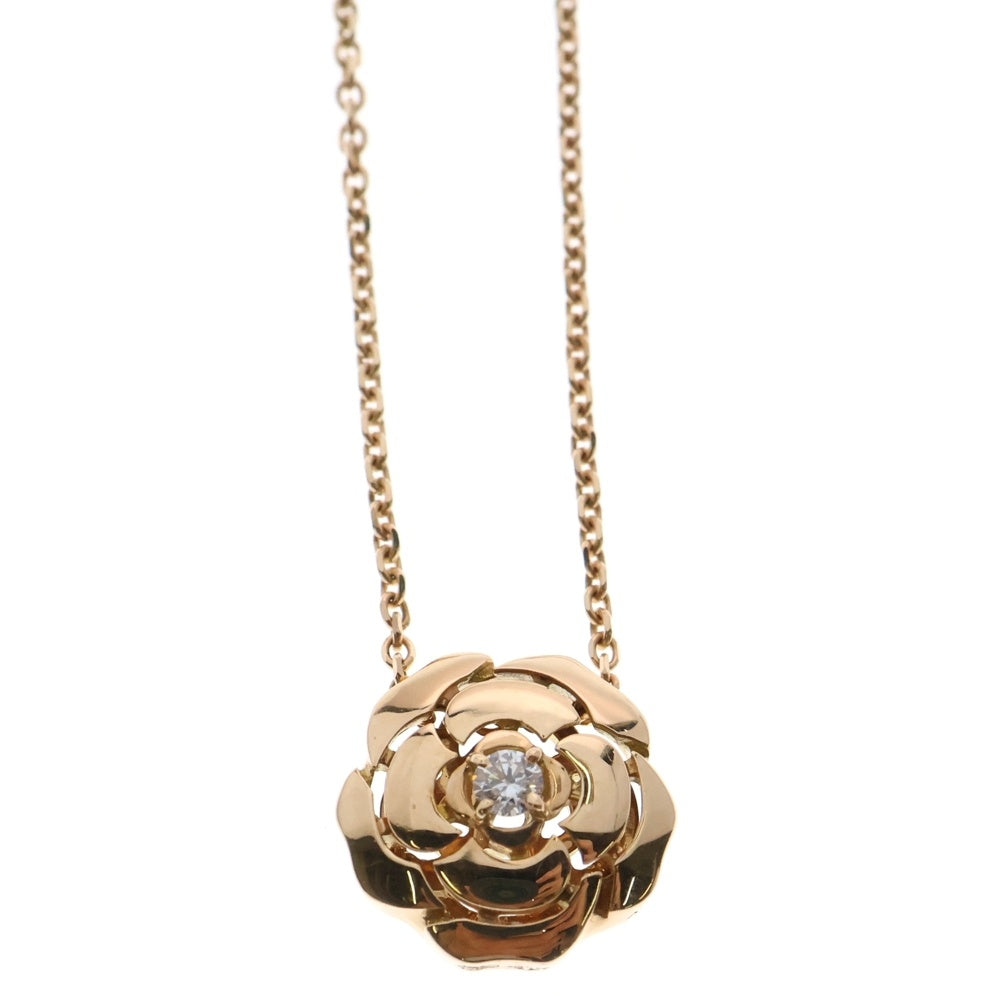 CHANEL(シャネル) カメリア 1P ダイヤモンド ネックレス K18PG ピンクゴールド ジュエリー レディース