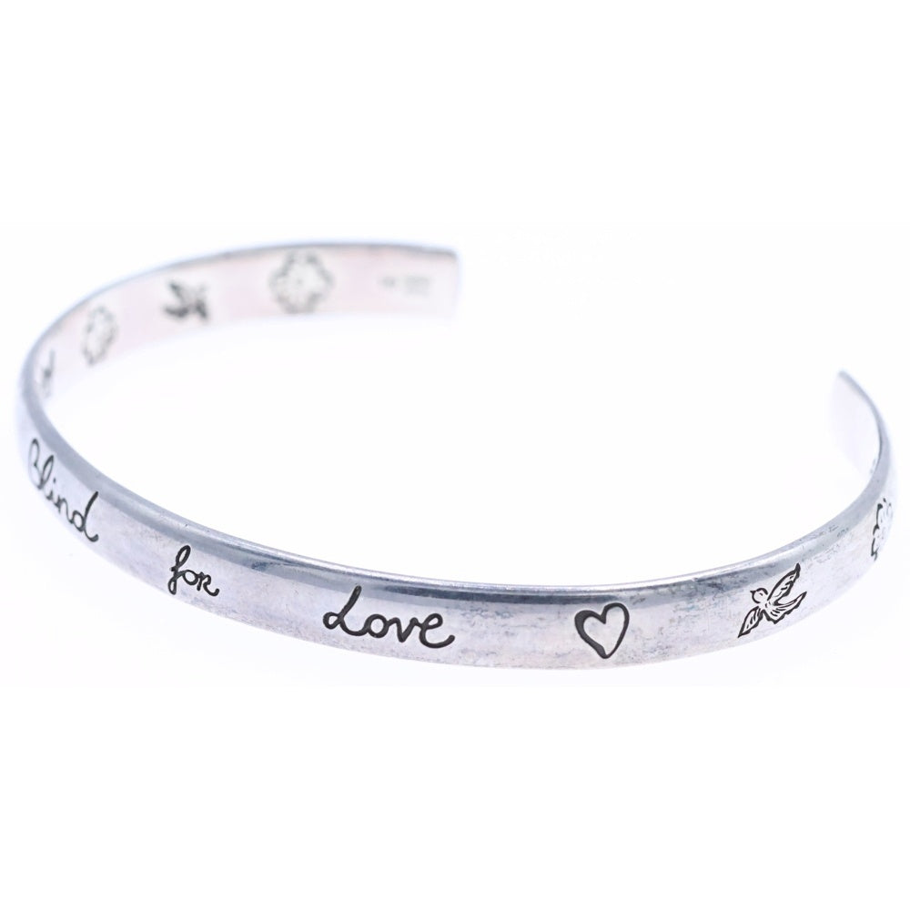 GUCCI(グッチ) BLIND FOR LOVE ブラインド フォー ラブ バングル ブレスレット シルバー 454287