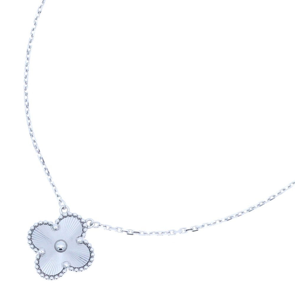 Van Cleef & Arpels(ヴァンクリーフアンドアーペル) ヴィンテージアルハンブラ ギョーシェ K18WG ホワイトゴールド VCARP9XG00