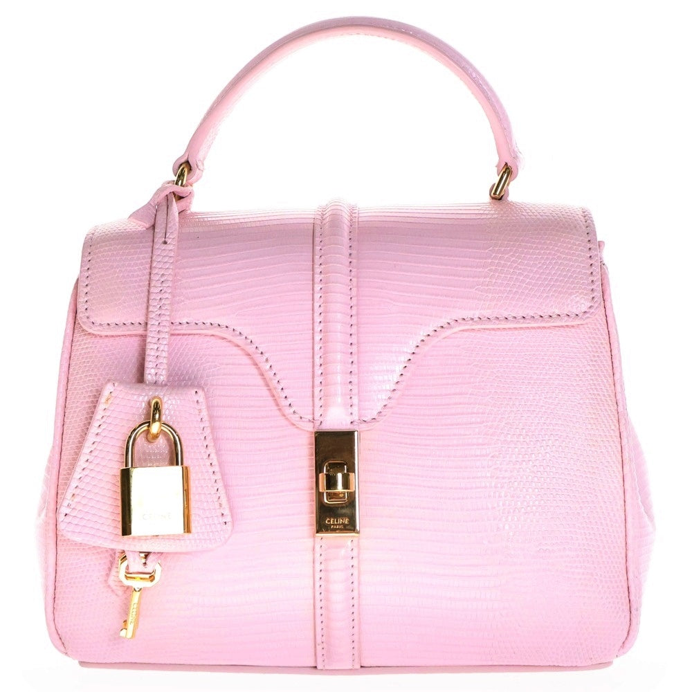 CELINE(セリーヌ) セーズ16 2WAYバッグ ショルダーバッグ ハンドバッグ ゴールド金具 ピンク 197984BFE