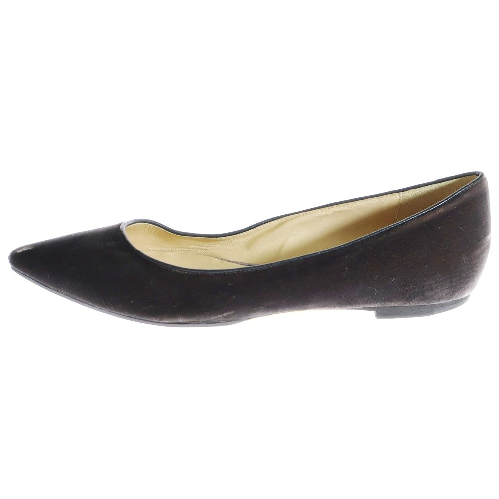 JIMMY CHOO(ジミーチュウ) パンプス シューズ スウェード ブラウン 37 レディース