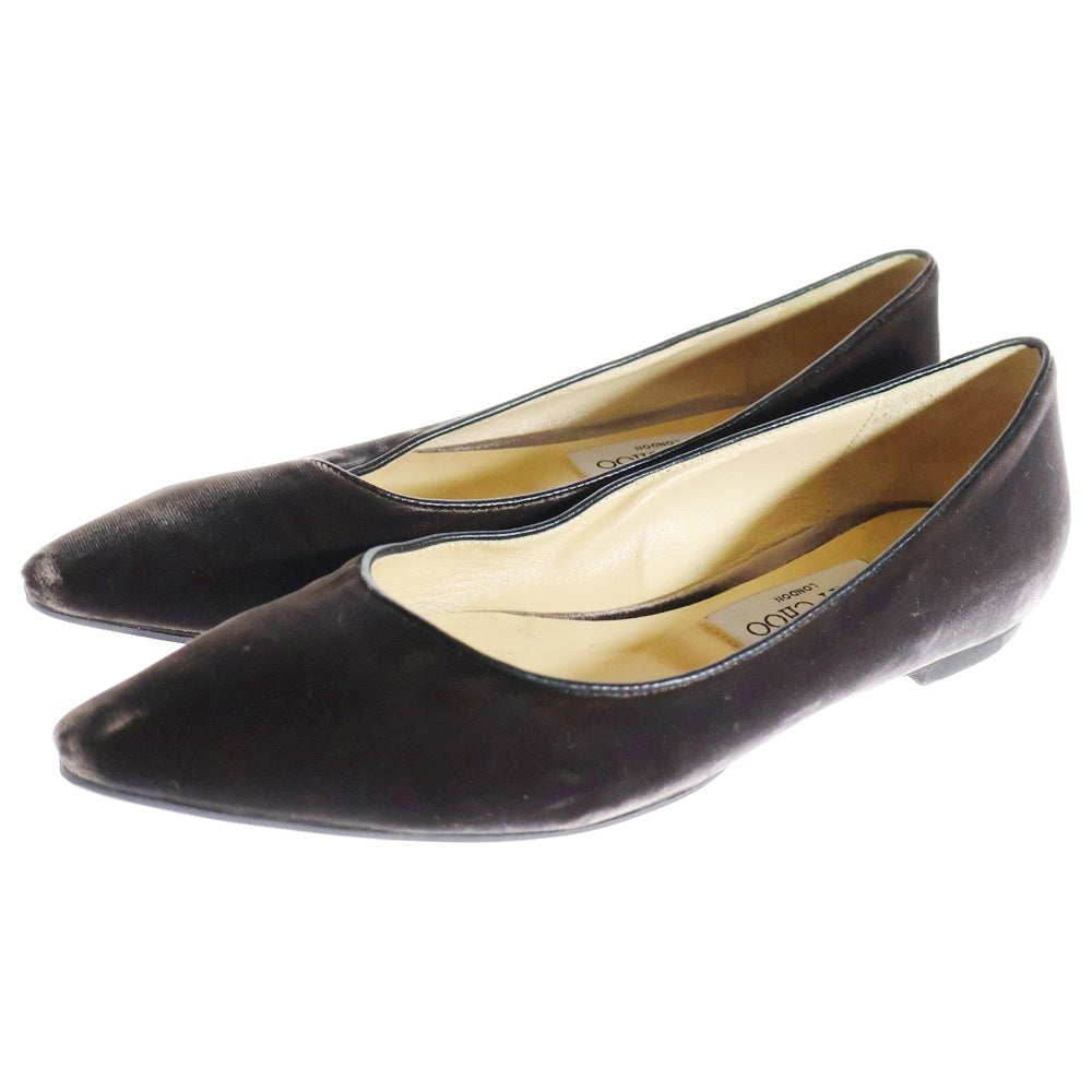 JIMMY CHOO(ジミーチュウ) パンプス シューズ スウェード ブラウン 37 レディース