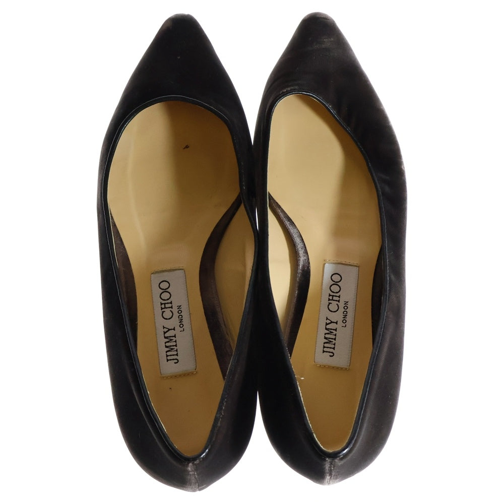 JIMMY CHOO(ジミーチュウ) パンプス シューズ スウェード ブラウン 37 レディース