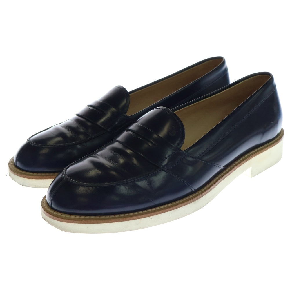 TOD'S(トッズ) コインローファー シューズ ネイビー レザー 37