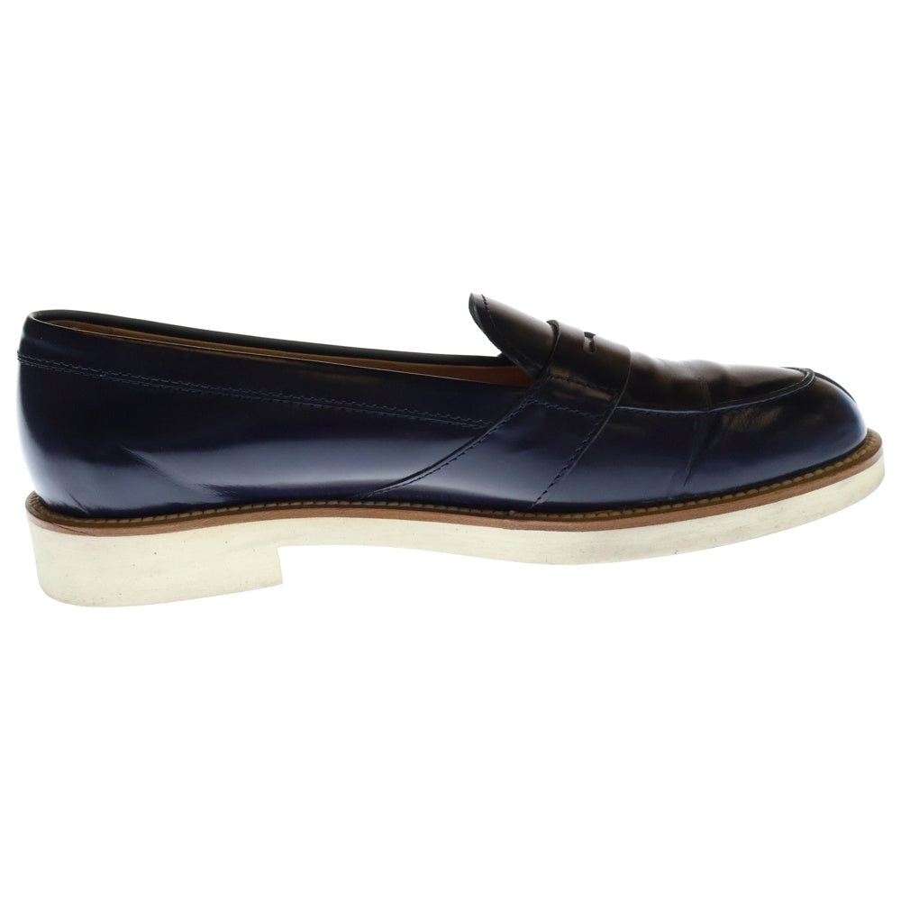 TOD'S(トッズ) コインローファー シューズ ネイビー レザー 37