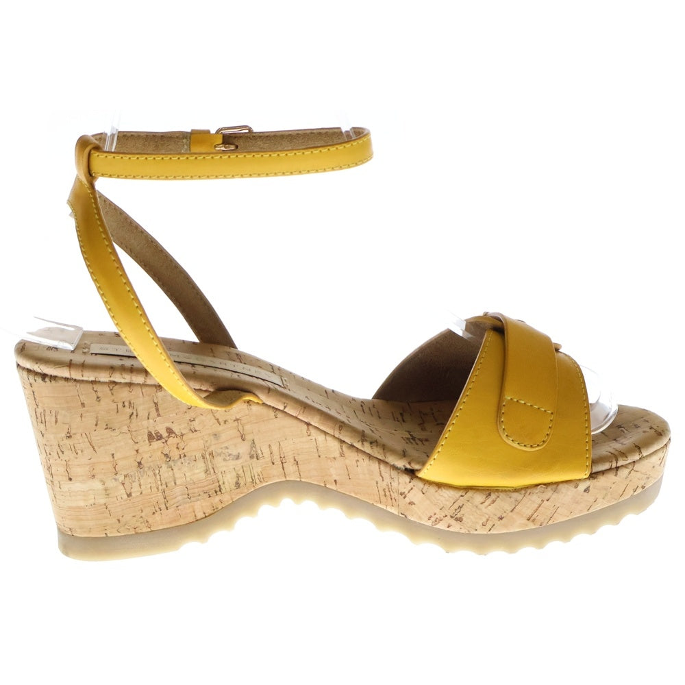 STELLA McCARTNEY(ステラマッカートニー) ウェッジサンダル シューズ イエロー 厚底 レディース