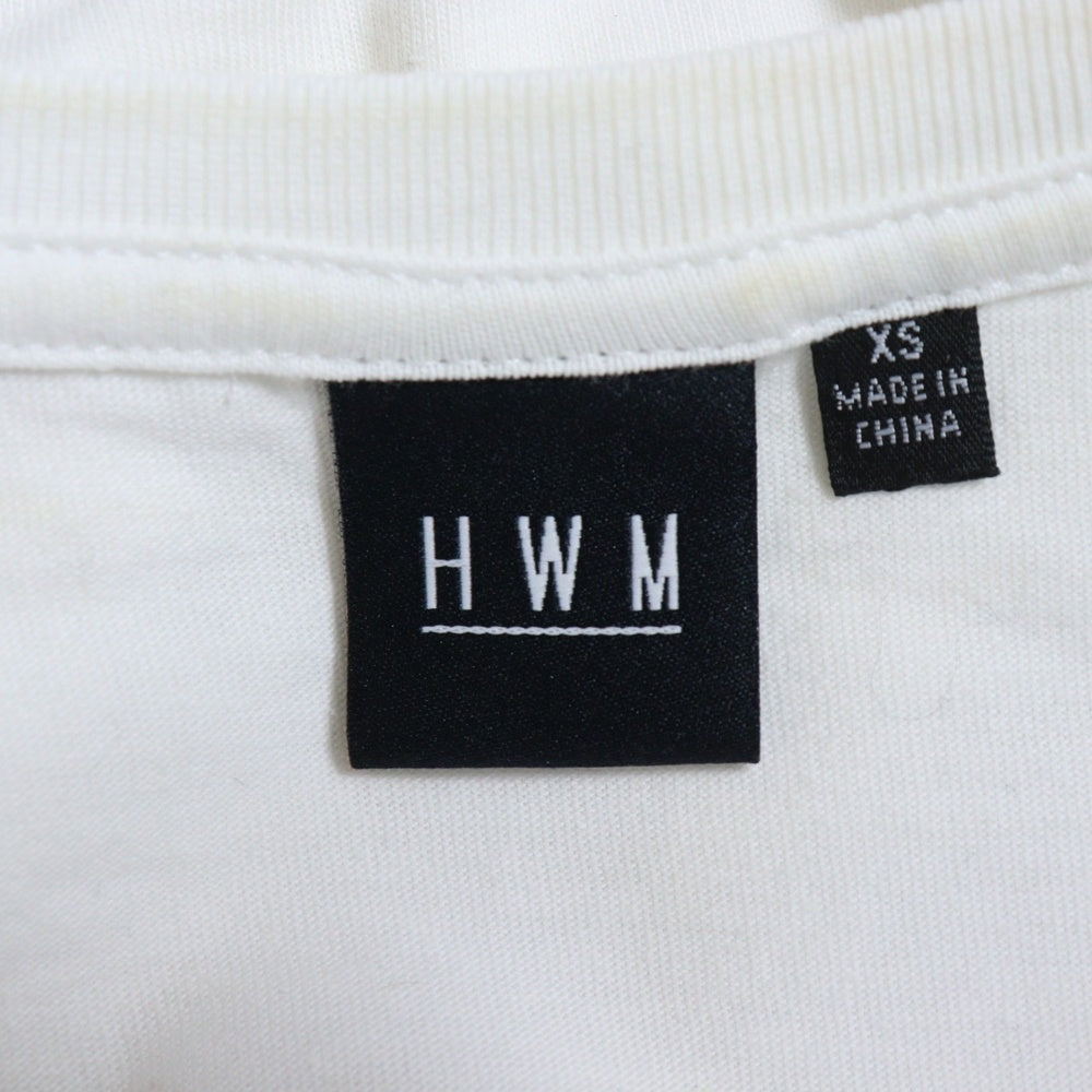 HOLLYWOODMADE(ハリウッドメイド) Hプリント 半袖Tシャツ ホワイト 〇