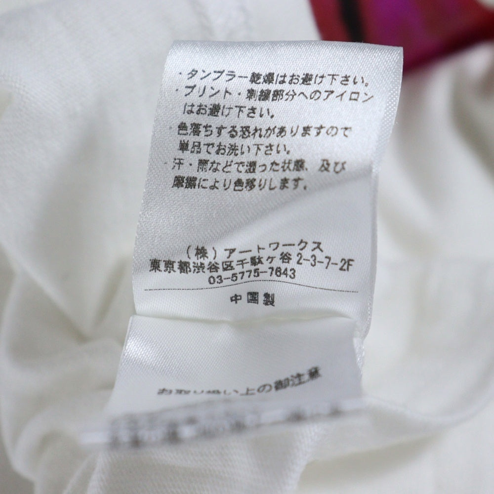 HOLLYWOODMADE(ハリウッドメイド) Hプリント 半袖Tシャツ ホワイト 〇