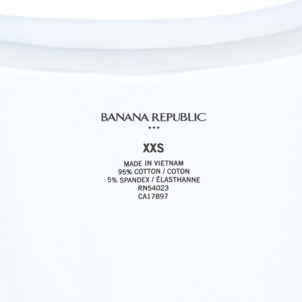 BANANA REPUBLIC(バナナリパブリック) Vネック半袖Tシャツ ホワイト