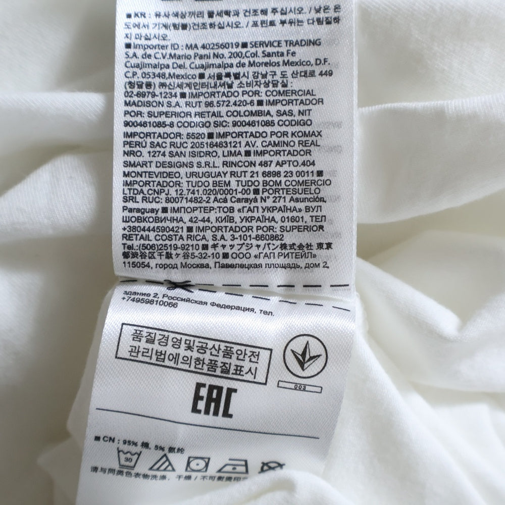 BANANA REPUBLIC(バナナリパブリック) Vネック半袖Tシャツ ホワイト