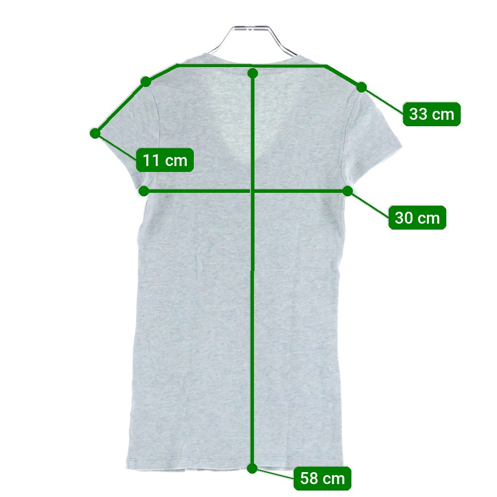 BANANA REPUBLIC(バナナリパブリック) Vネック 半袖Tシャツ カットソー グレー レディース
