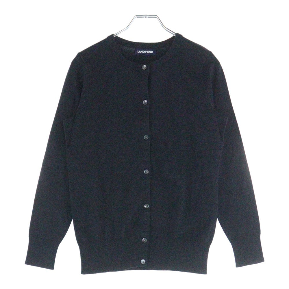 LANDS END(ランズエンド) ランズエンド 長袖カーディガン ブラック 〇