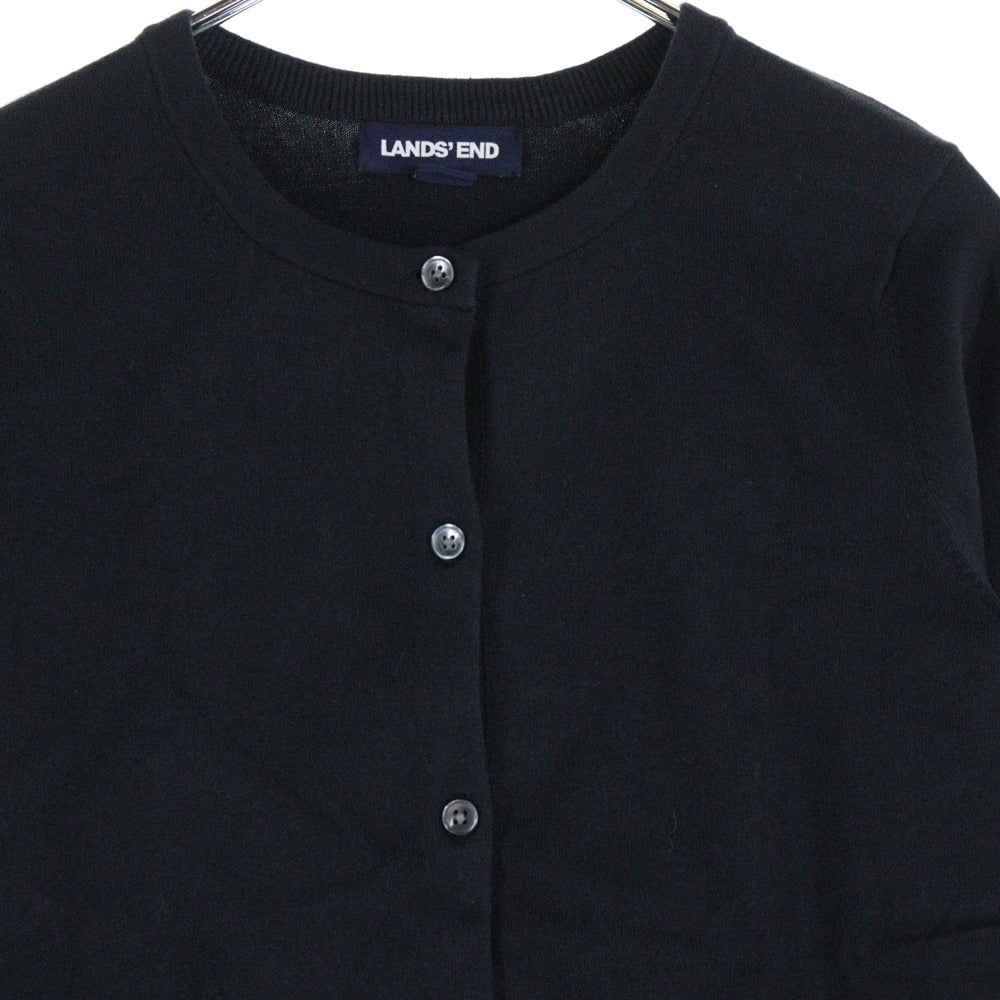 LANDS END(ランズエンド) ランズエンド 長袖カーディガン ブラック 〇