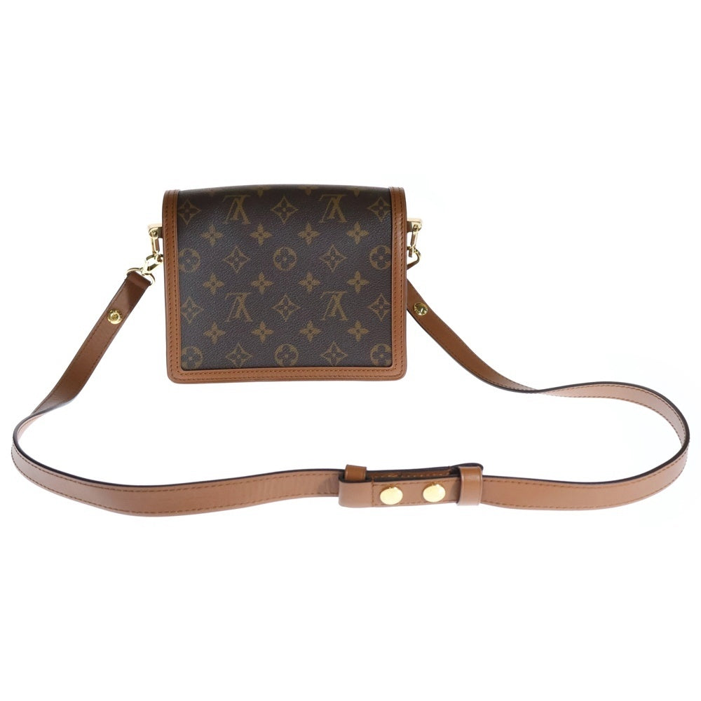 LOUIS VUITTON(ルイヴィトン) モノグラムリバース ドーフィーヌ MINI レザーショルダーバッグ ブラウン レディース M44580