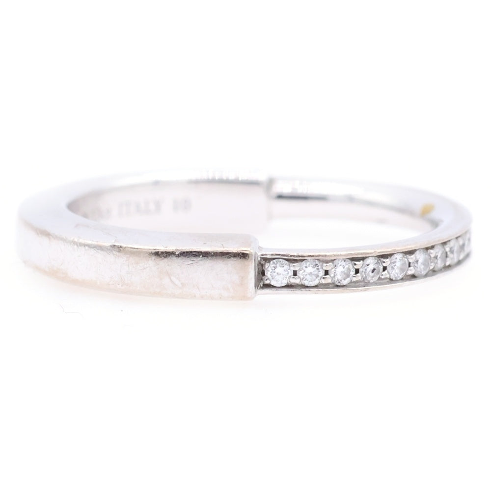 TIFFANY&Co(ティファニー) ロック ダイヤ リング Au750 K18 WG ホワイトゴールド D0.13ct 指輪
