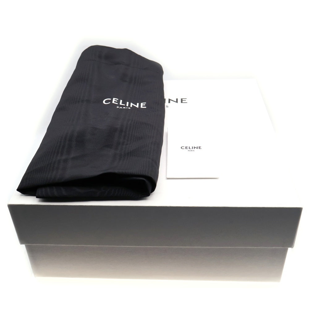 CELINE(セリーヌ) トリオンフ クレア ロゴ レザー スライドサンダル ブラウン レディース 348513023C.04LU