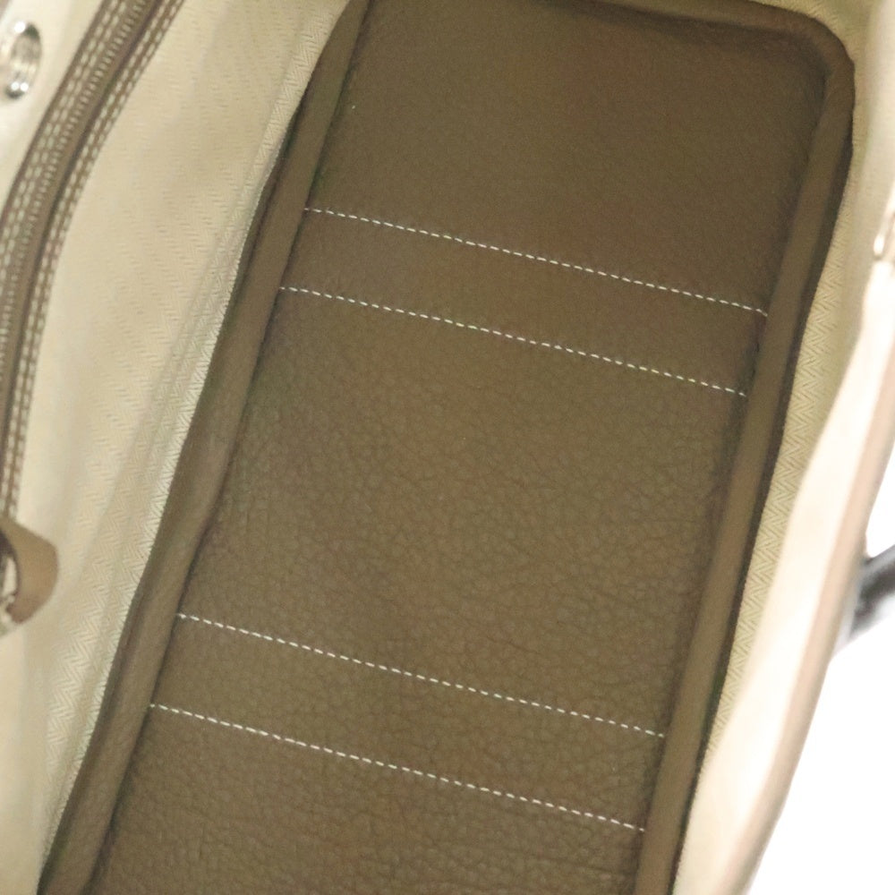 HERMES(エルメス) ガーデンパーティTPM エトゥープ ネゴンダ U刻印 シルバー金具 ハンドバッグ