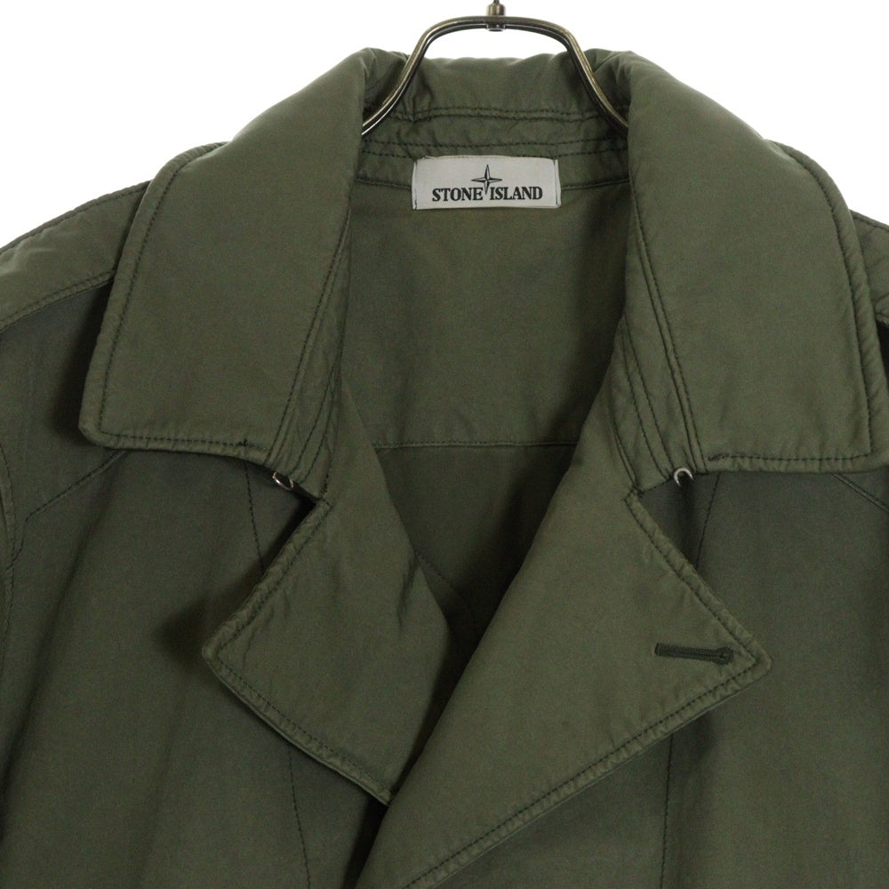 STONE ISLAND(ストーンアイランド) DAVID-TC テクニカル ファブリック 中綿入りミリタリーコート ブルゾン カーキ 651545249