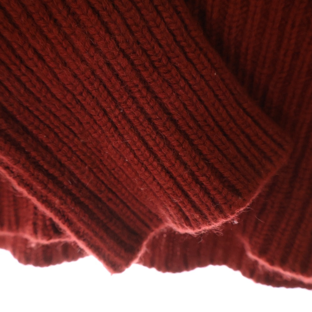 PRADA(プラダ) V-neck Cashmere L/S Knit Vネックカシミヤ長袖セーター ワインレッド レディース