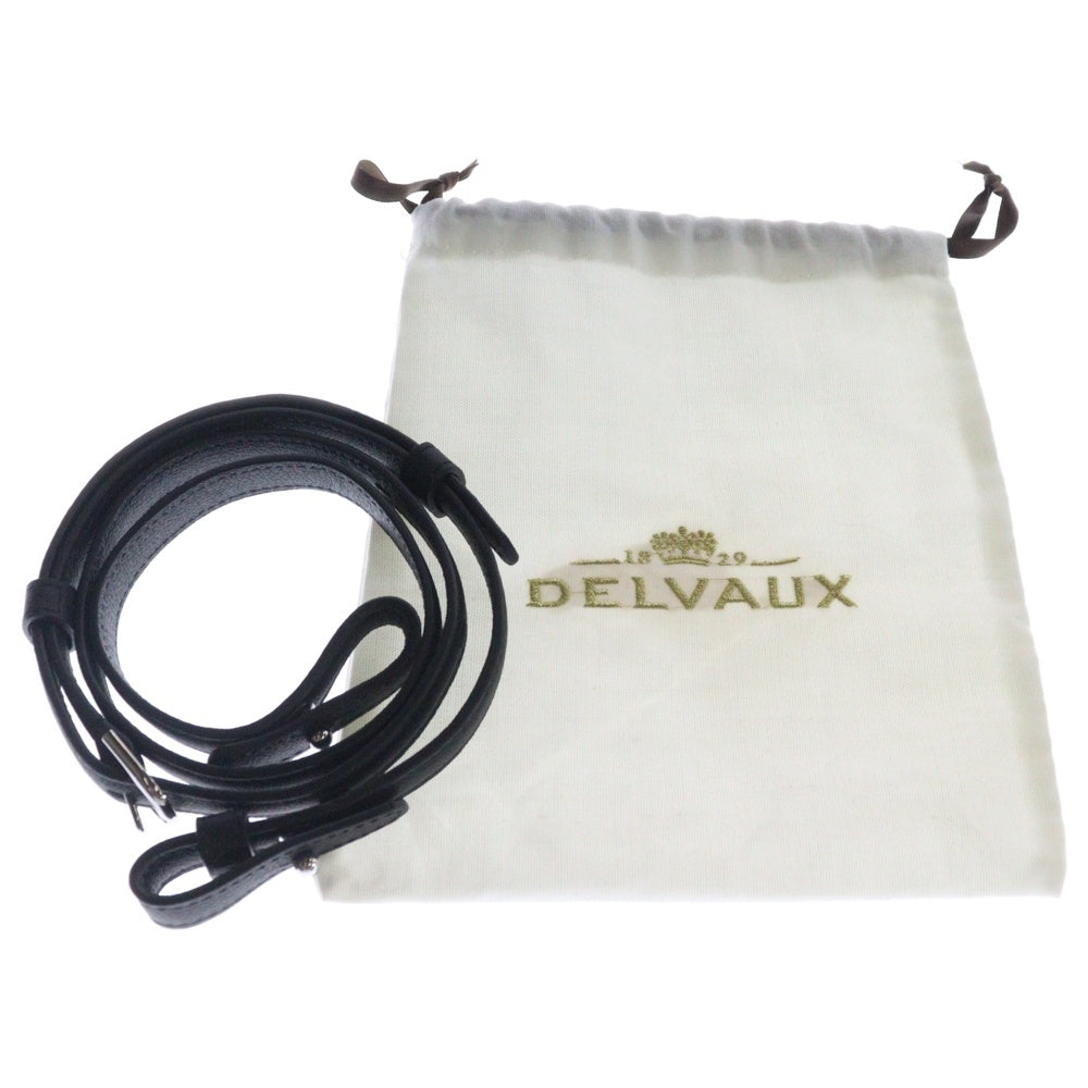 DELVAUX(デルボー) ブリヨン ミニ 2wayハンドバッグ ショルダーバッグ ブラック レザー シルバー金具