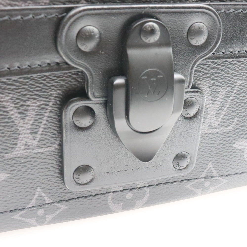 LOUIS VUITTON(ルイヴィトン) モノグラムエクリプス ソウルトランク ショルダーバッグ ハンドバッグ ブラック PVCレザー RFID M11743