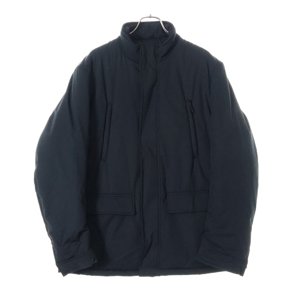 EMPORIO ARMANI(エンポリオアルマーニ) バックロゴプレート マルチポケット ジップアップ ダウンジャケット ブラック 6G1BB3 1NPCZ