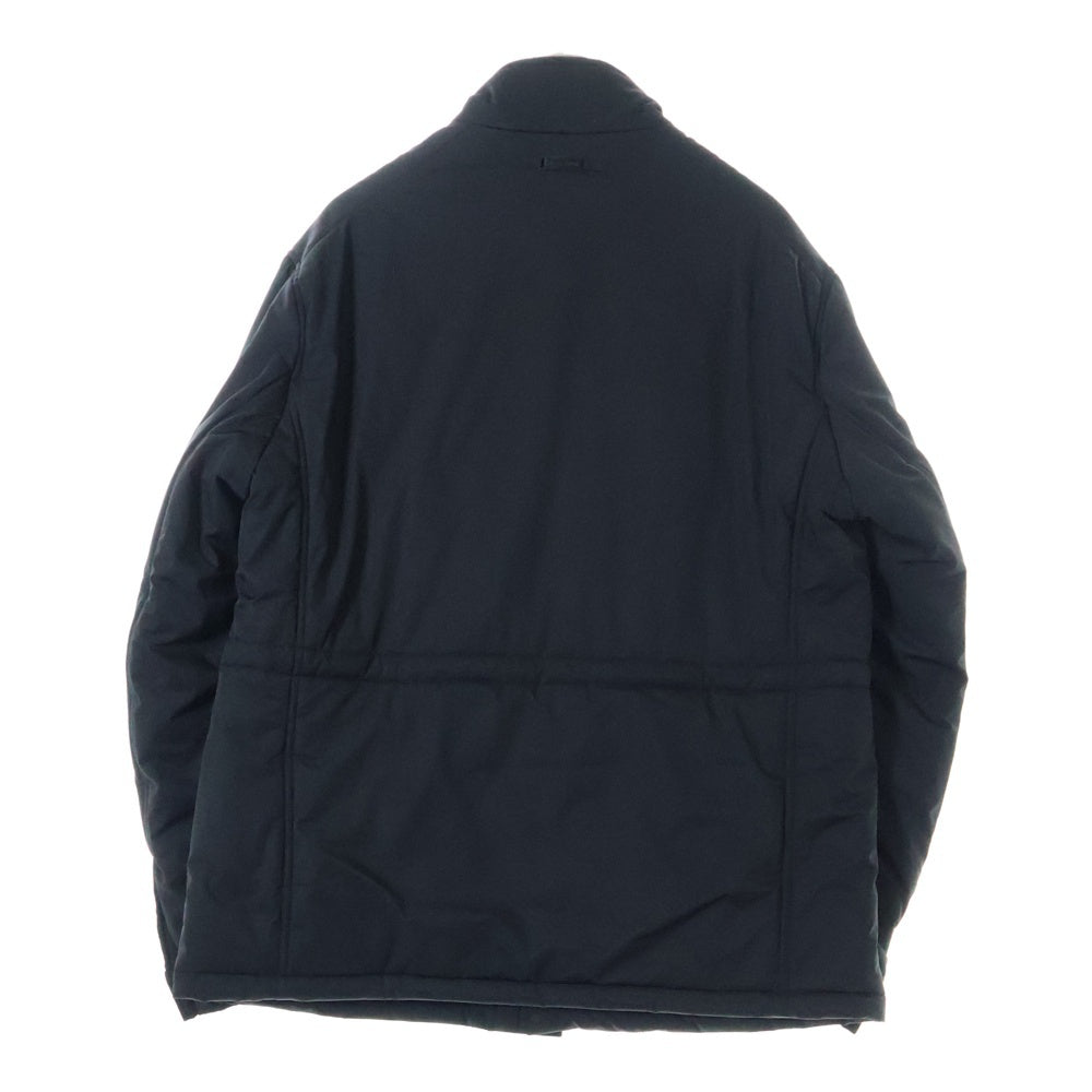 EMPORIO ARMANI(エンポリオアルマーニ) バックロゴプレート マルチポケット ジップアップ ダウンジャケット ブラック 6G1BB3 1NPCZ