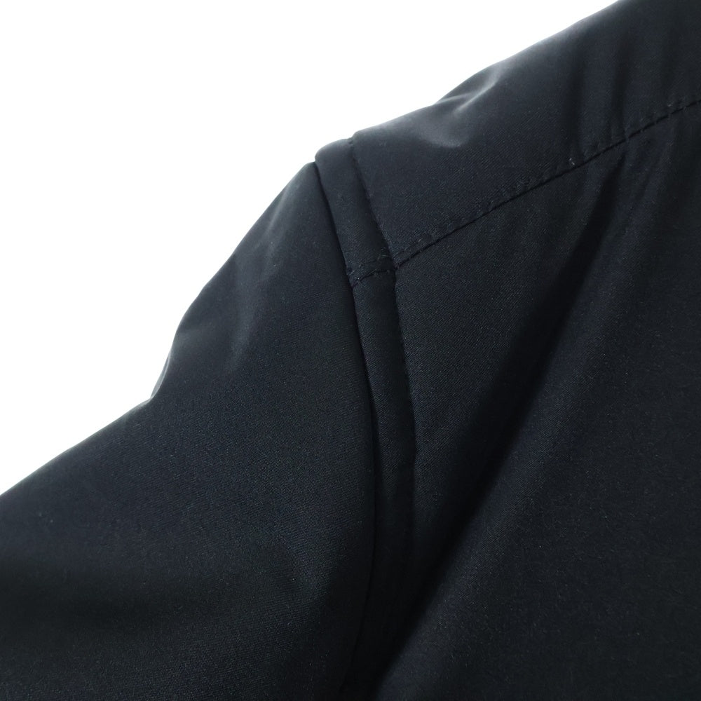 EMPORIO ARMANI(エンポリオアルマーニ) バックロゴプレート マルチポケット ジップアップ ダウンジャケット ブラック 6G1BB3 1NPCZ