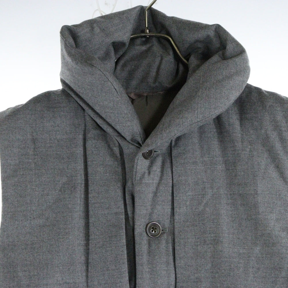 Paul Smith(ポールスミス) ウール リフレクター切り替え ダウンベスト グレー