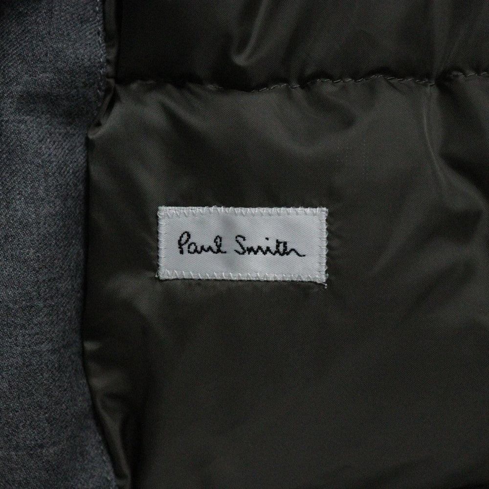 Paul Smith(ポールスミス) ウール リフレクター切り替え ダウンベスト グレー