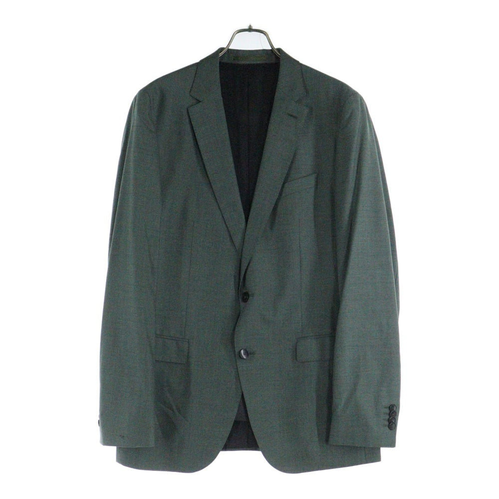 GUABELLO(グアベロ) ×HUGO BOSS ヒューゴ ボス セットアップスーツ ウール 2B テーラードジャケット ノータック スラックスパンツ グリーン 10206004