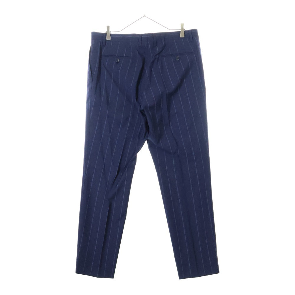 ETRO(エトロ) 21SS セットアップスーツ ストライプ総柄 ウール 2B テーラードジャケット ノータック スラックスパンツ ネイビー 211-1A299-1081