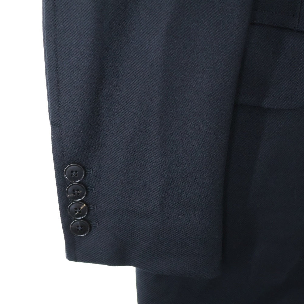 GUCCI(グッチ) ベロア切り替え ウール 比翼ボタン チェスター ロングコート ブラック 347331