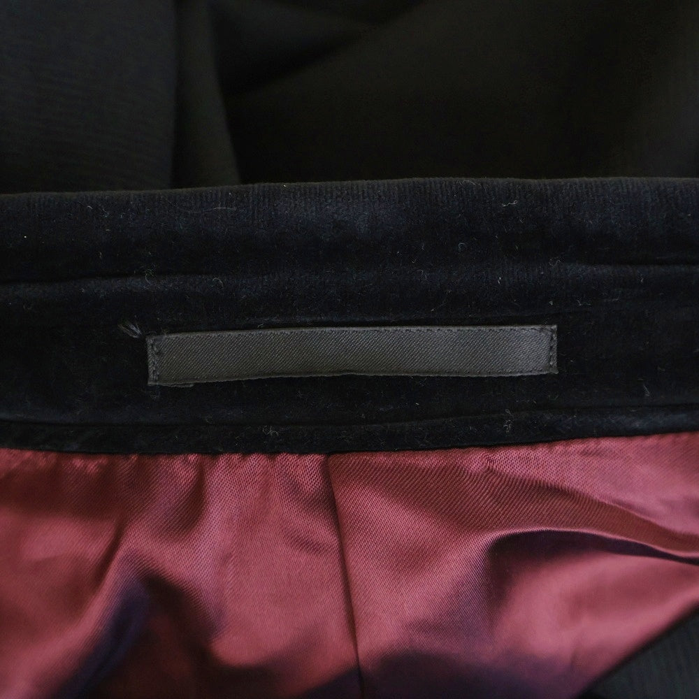 GUCCI(グッチ) ベロア切り替え ウール 比翼ボタン チェスター ロングコート ブラック 347331