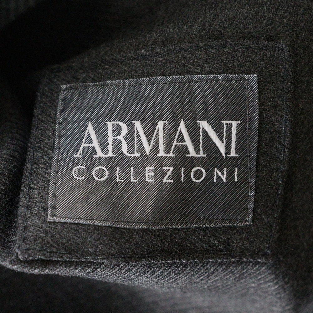 ARMANI COLLEZIONI(アルマーニ コレツィオーニ) ビスコース混 ステンカラーコート グレー 2ZI98W ZZ070