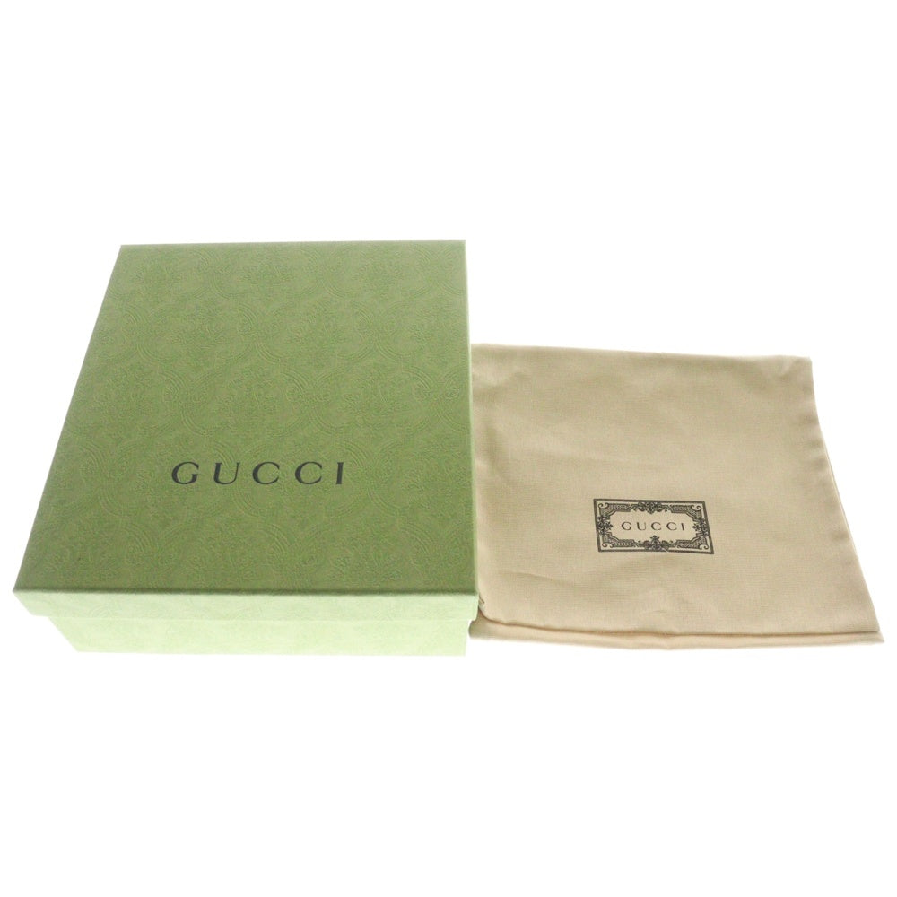GUCCI(グッチ) GGスプリーム オフィディア シェリーライン ロゴプレート PVC レザー ショルダーバッグ ゴールド金具 ベージュ 764961