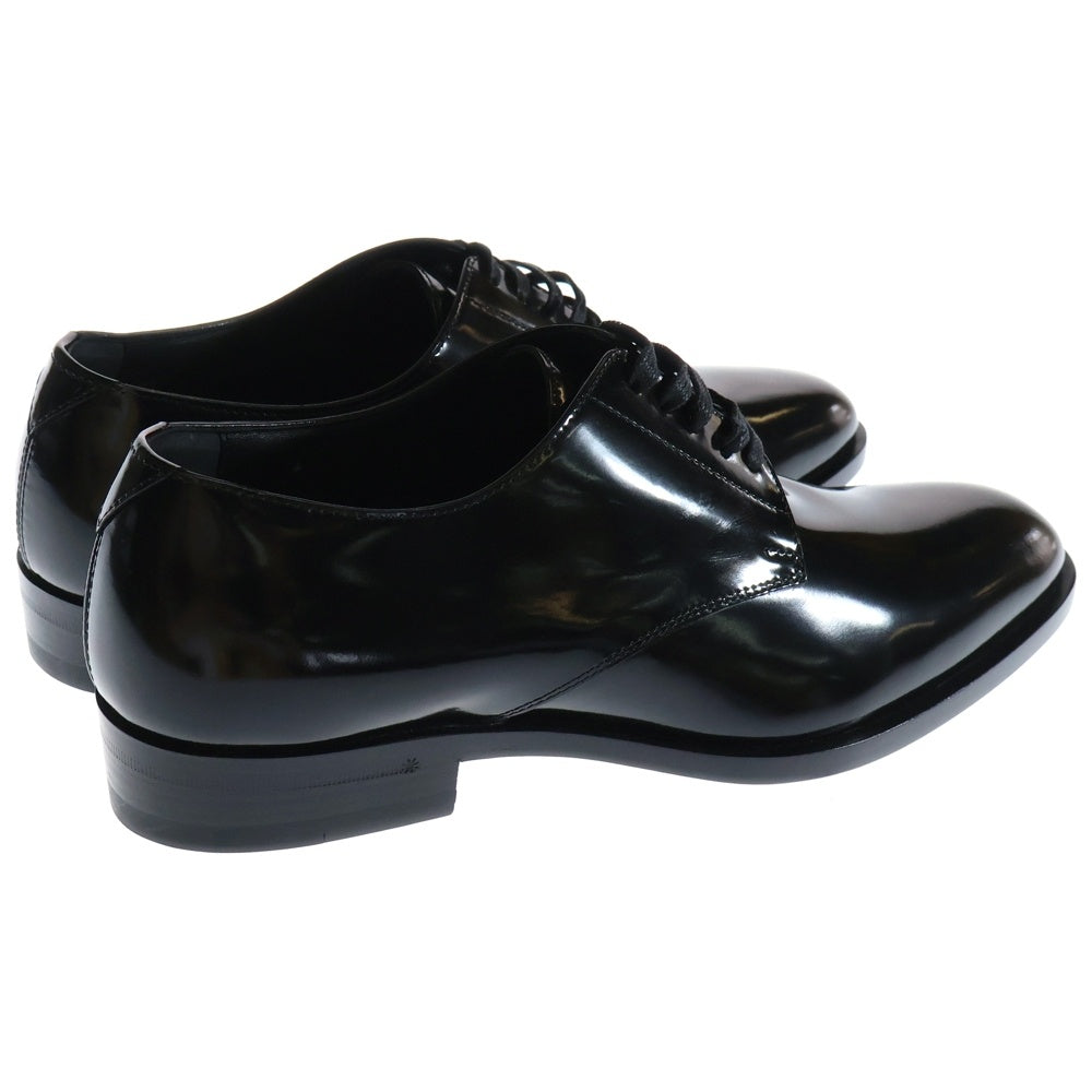 SAINT LAURENT PARIS(サンローランパリ) エディ期 パテントレザー プレーントゥ レースアップ ビジネス ドレスシューズ ブラック 504218