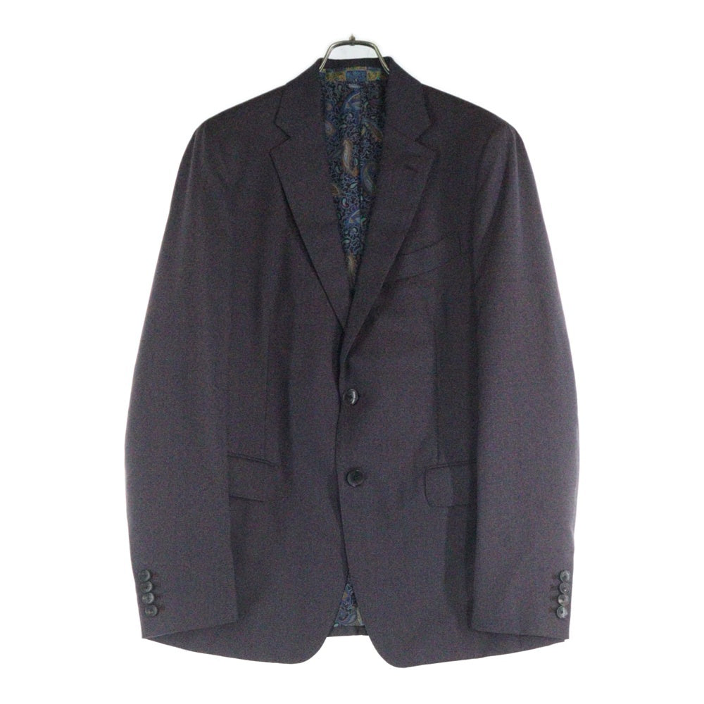 ETRO(エトロ) 18AW セットアップスーツ 裏地 ペイズリー総柄 ウール 2B テーラードジャケット ノータックスラックスパンツ バーガンディー 182-1A908-0123
