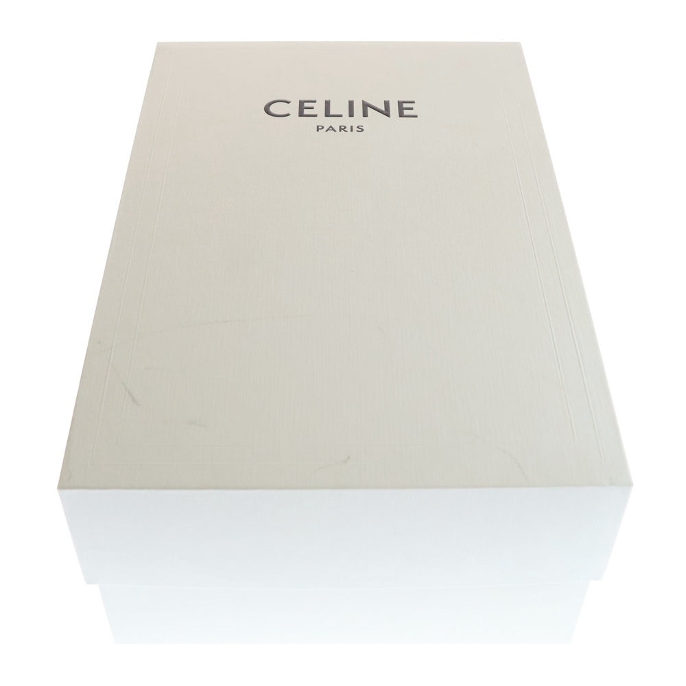 CELINE(セリーヌ) トリオンフ レザーワッペンロゴ キャンバス ローカットシューズ スニーカー ブラウン/ホワイト レディース