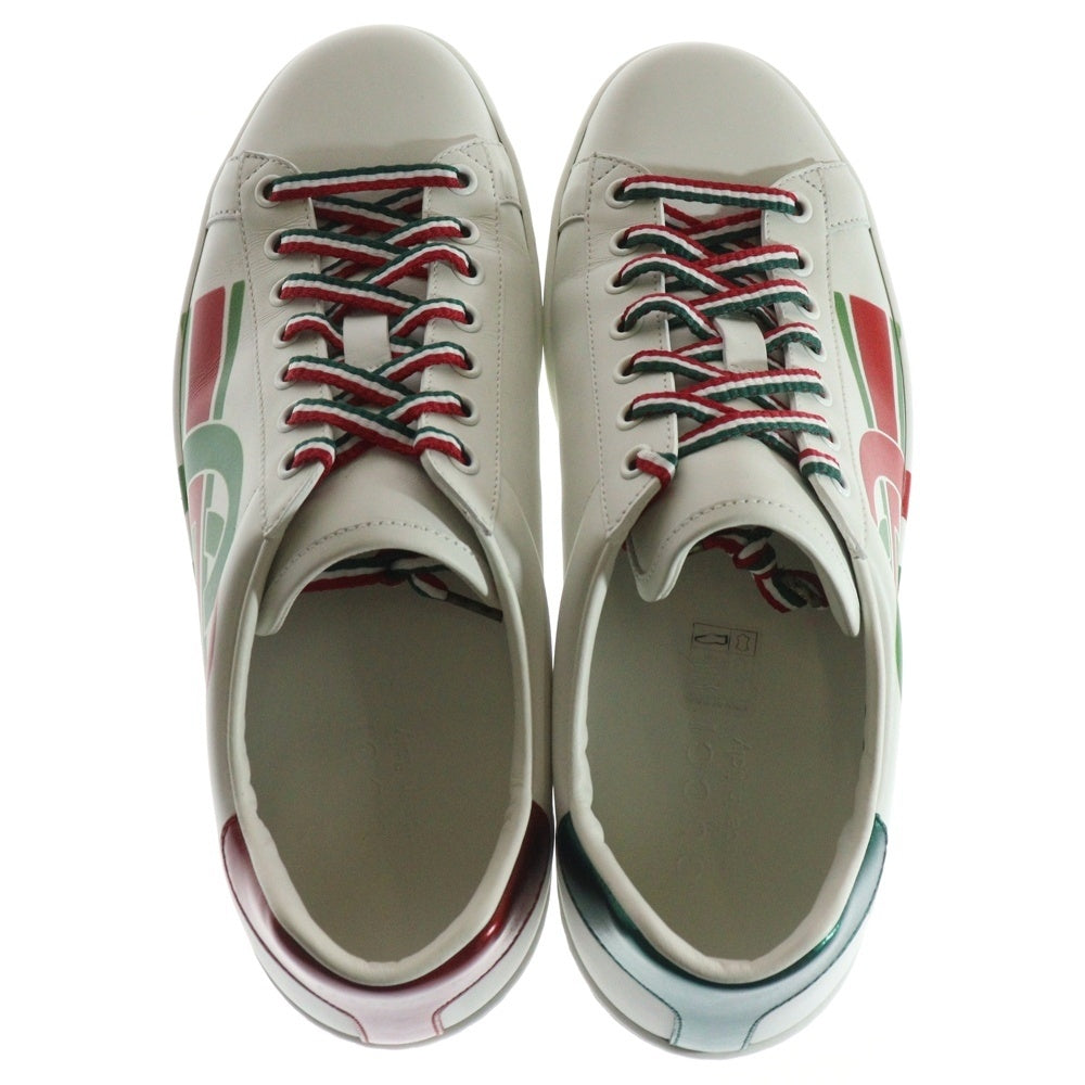 GUCCI(グッチ) Ace Interlocking G Bee エース インターロッキングG レザーローカットスニーカー ホワイト 576136