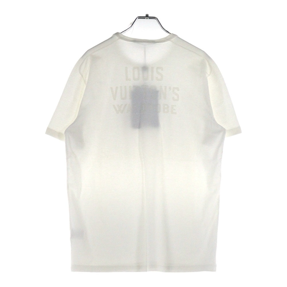 LOUIS VUITTON(ルイヴィトン) WARDROBE ワードローブ バックロゴデザイン 半袖Tシャツ ホワイト